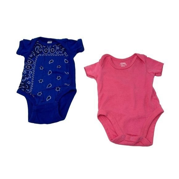 6 Newborn Baby Girl Body Suits - Size Newborn - Picture 3 of 5